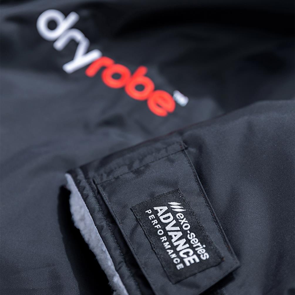 dryrobe Advance Long Sleeve Changing Robe - Black / Grey Extra Image 4